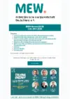 Gebäudemodernisierungsgesetz – Wie ist der Stand?

ETS 2 im Fokus: MEW und en2x informieren auf Veranstaltung über aktuelle Entwicklungen und nächste Schritte

Rückblick: afm+e-Mitgliederversammlung in Stuttgart

MB Energy setzt mit Partnern auf Hamburg als Drehscheibe für Flüssigwasserstoff